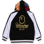 Bape Hoodie Souvenir Shark Zip Hoodie Mens-Black