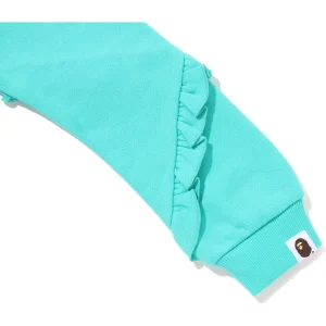 BAPE BABY MILO HEART FRILL CREWNECK KIDS-GREEN