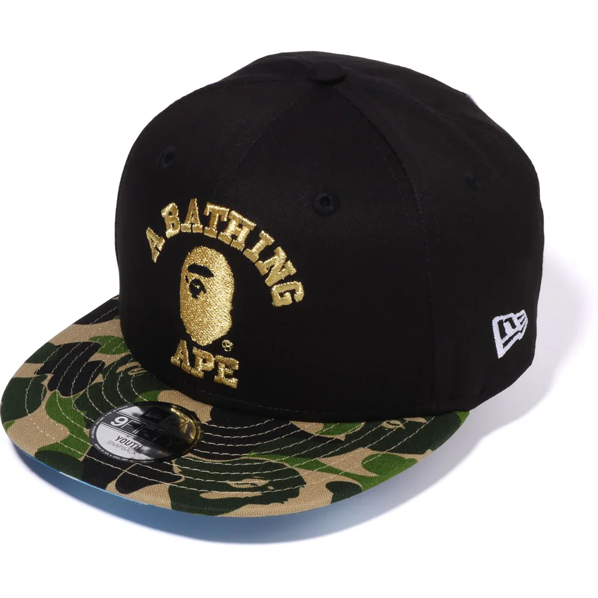 BAPE BK15TH ANNIVERSARY ABC CAMO NEW ERA 9FIF KIDS-BLACK BAPE BK15TH ANNIVERSARY ABC CAMO NEW ERA 9FIF KIDS-BLACK
