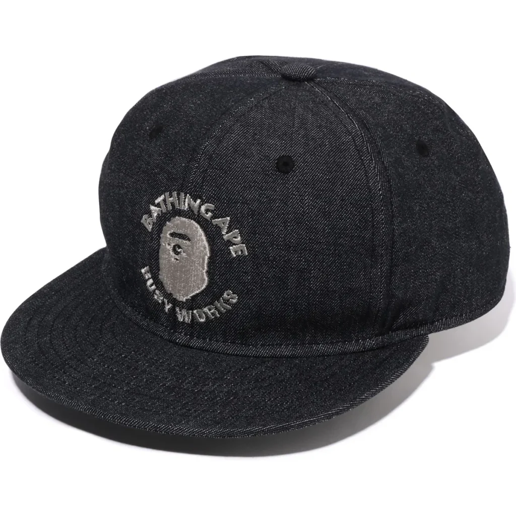 BAPE BUSY WORK DENIM CAP MENS-BLACK BAPE BUSY WORK DENIM CAP MENS-BLACK
