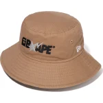 BAPE NEW ERA BUCKET HAT KIDS-BEIGE